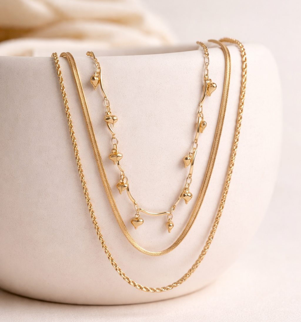3 Layered Chain Necklace