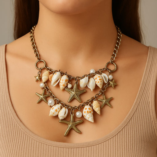 Double Layer Sea Shell Necklace