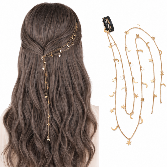 Moon & Stars Waterfall Hair Vein