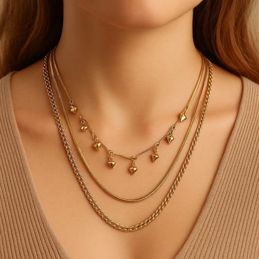 3 Layered Chain Necklace